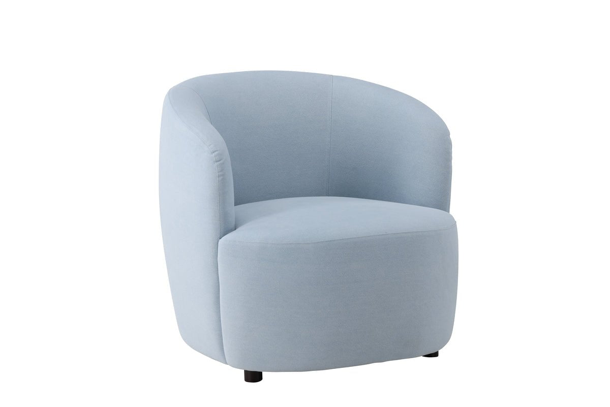 Armchair Bobby - Light Blue Single Seater in Birch