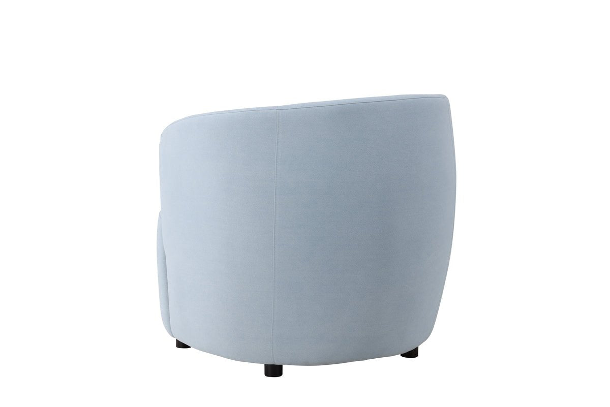 Armchair Bobby - Light Blue Single Seater in Birch