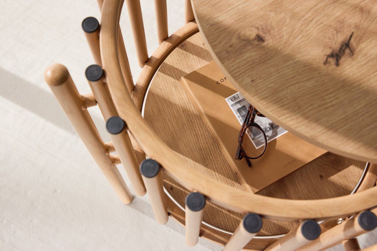 Beistelltisch Rubius – in Holzoptik