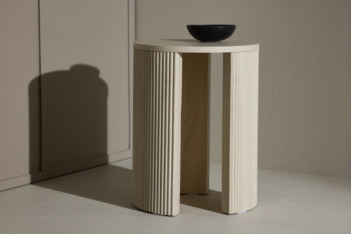 Beistelltisch Belrose – in Mokka oder Whitewash