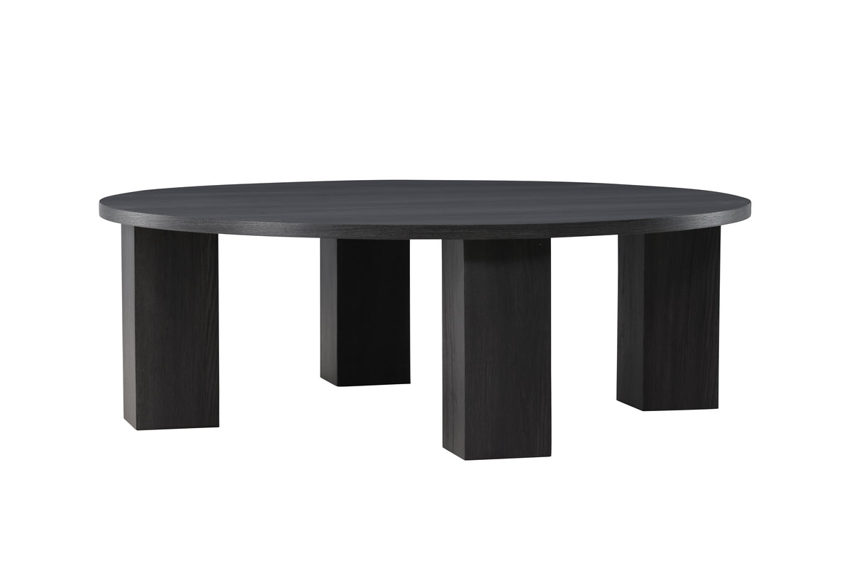 Coffee table Rondero - in black wood look