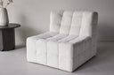 Armchair Marley - with large beige seat surface