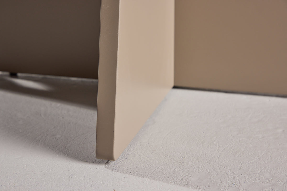 Dining table Maris - made of sintered stone in beige marble look