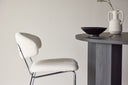 2-piece set - Seville chair with bouclé upholstery for warmth and texture