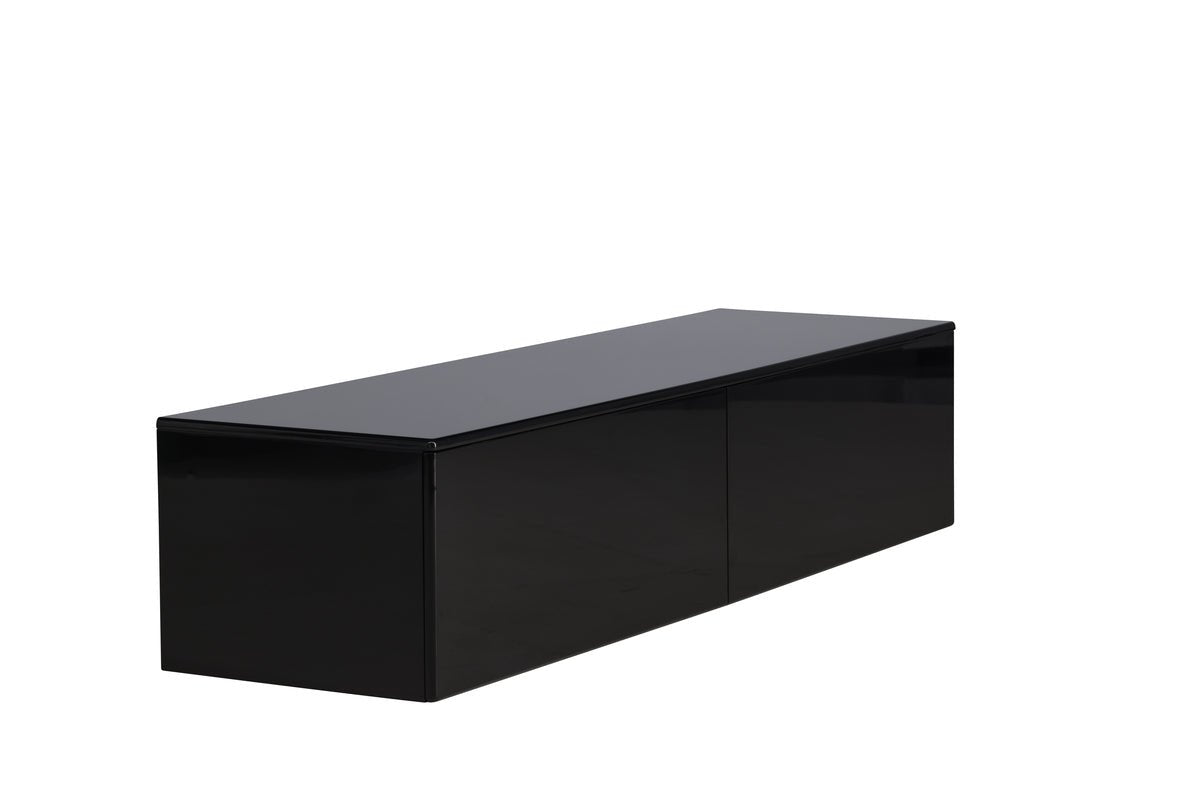 Designer TV-Lowboard Noirra – Floating Design in Black