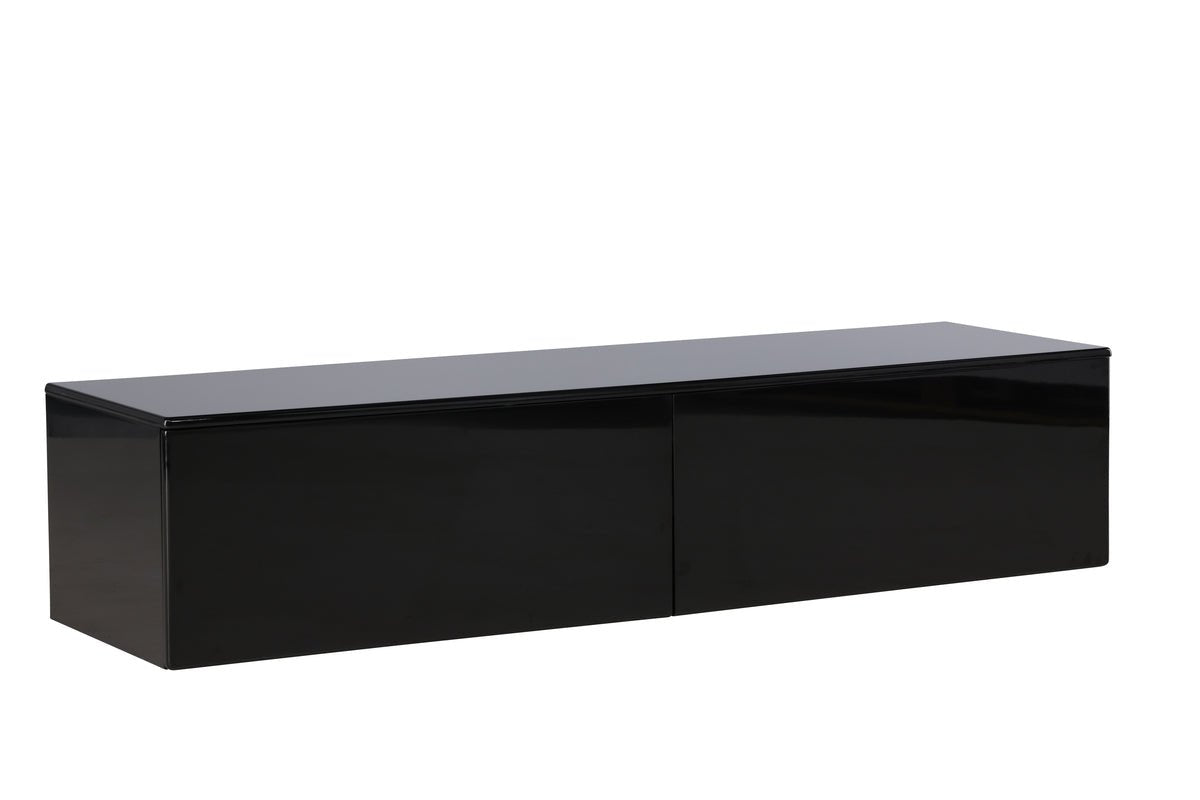 Designer TV-Lowboard Noirra – Floating Design in Black