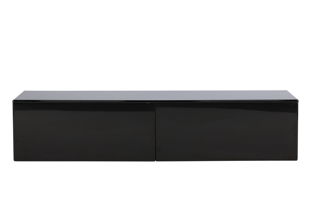 Designer TV-Lowboard Noirra – Floating Design in Black