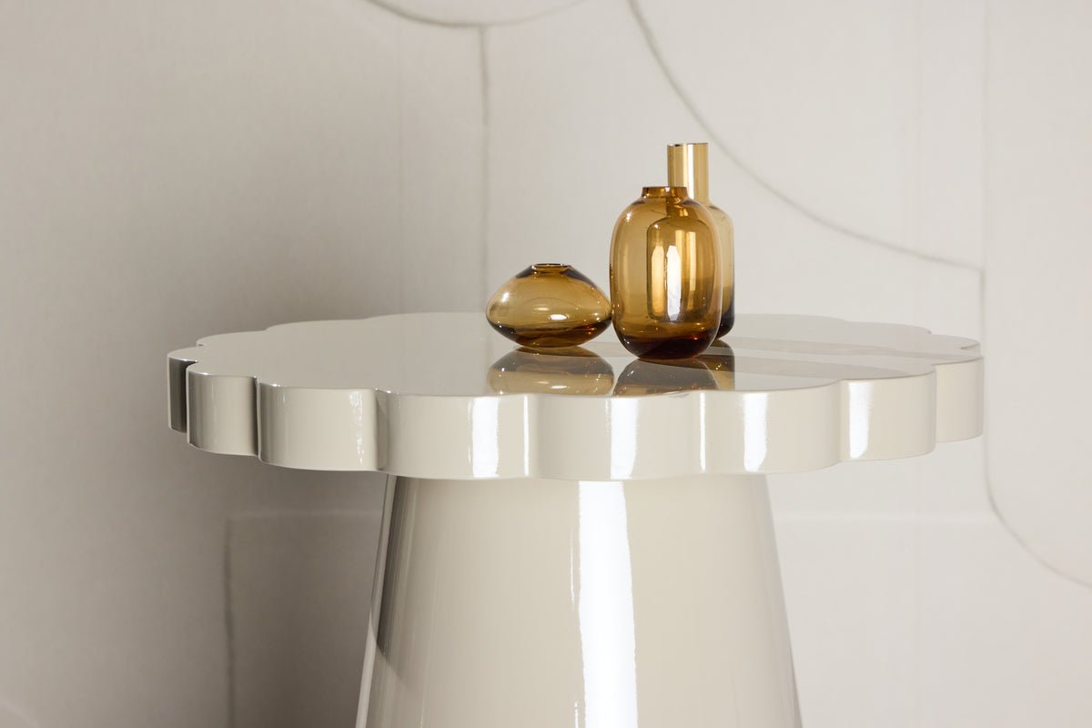 Beistelltisch Soria – Ø45 cm in Beige