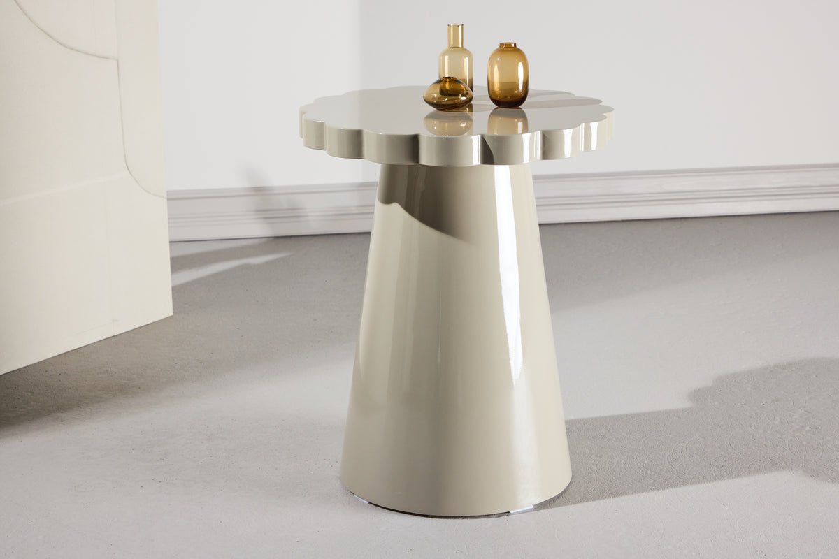 Beistelltisch Soria – Ø45 cm in Beige