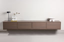 Designer TV lowboard Taverno – Warm wood design with storage space