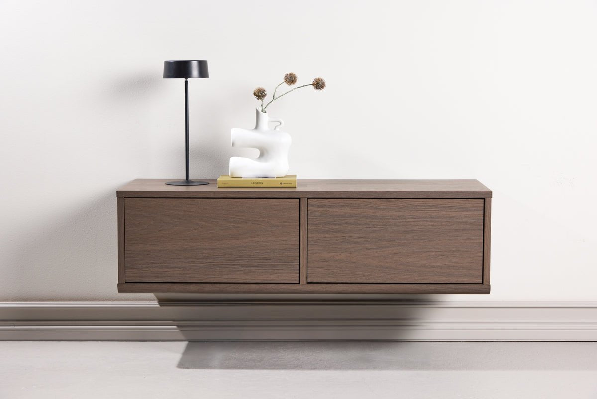 Designer TV lowboard Taverno – Warm wood design with storage space