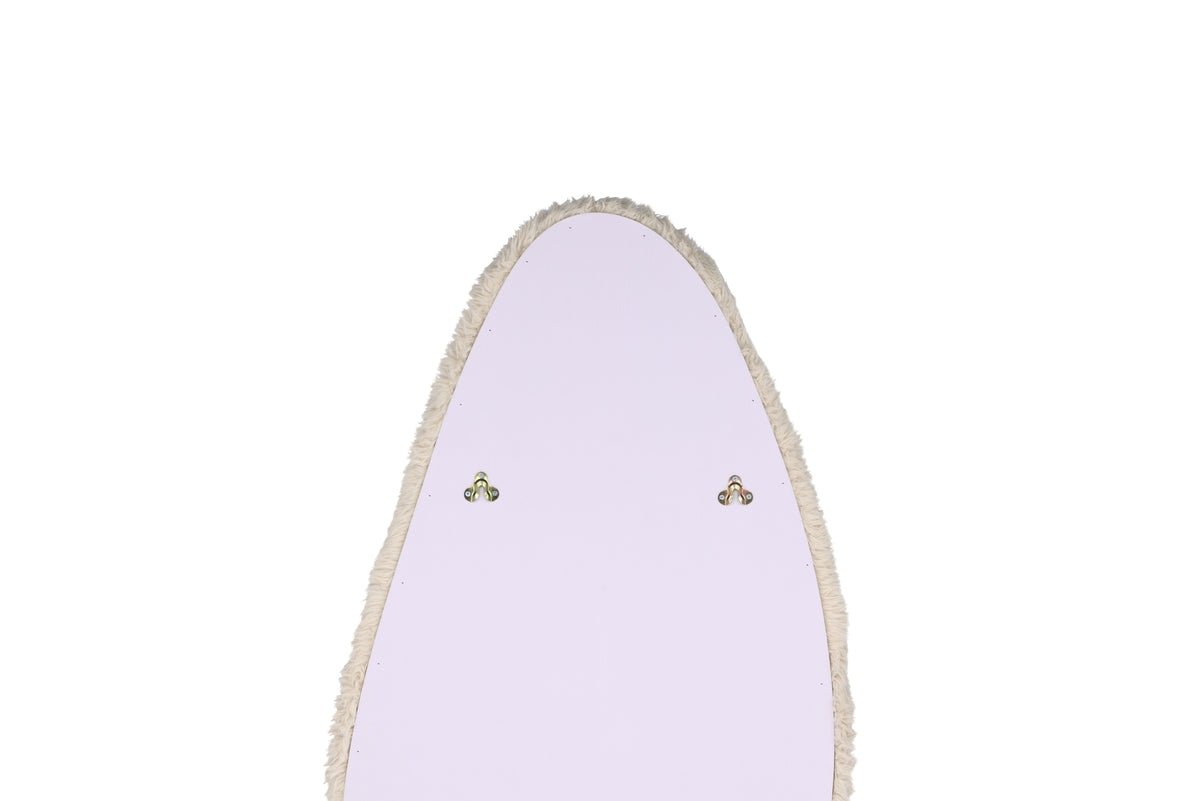 Mirror Rachel - in Beige with Faux Fur Frame