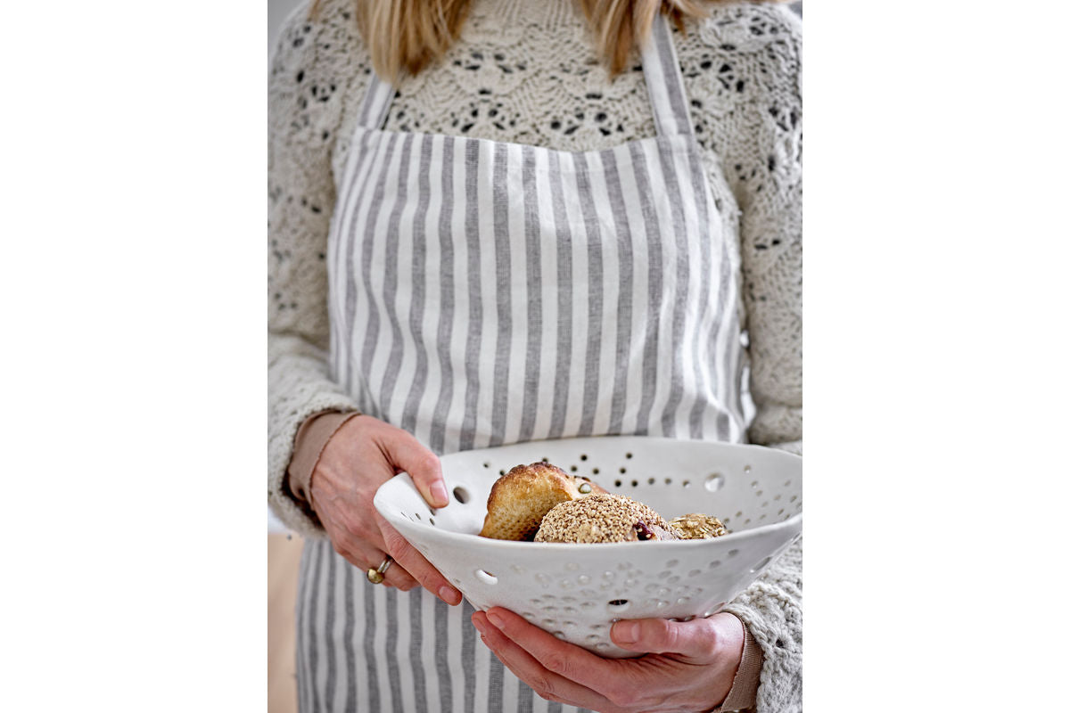 Decorative Bowl Aluna – Handcrafted Stoneware in White