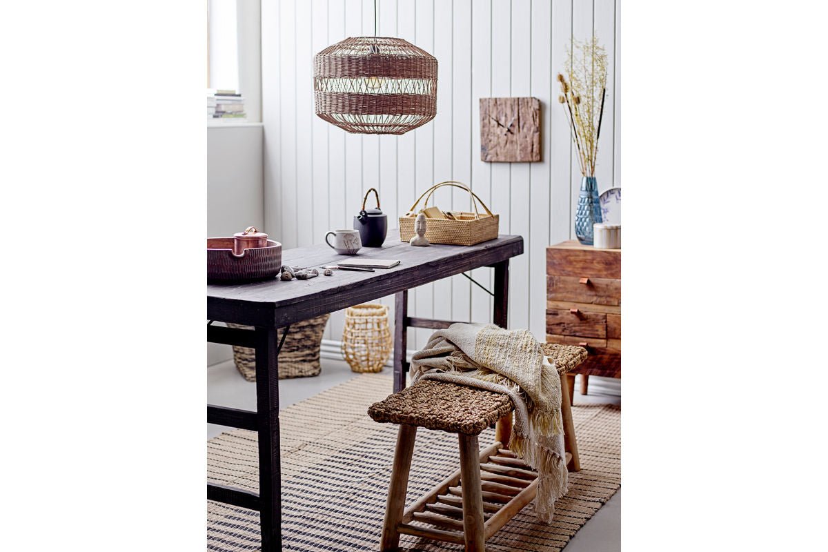 Tegen Bedspread – Soft Natural Tones with Fringes