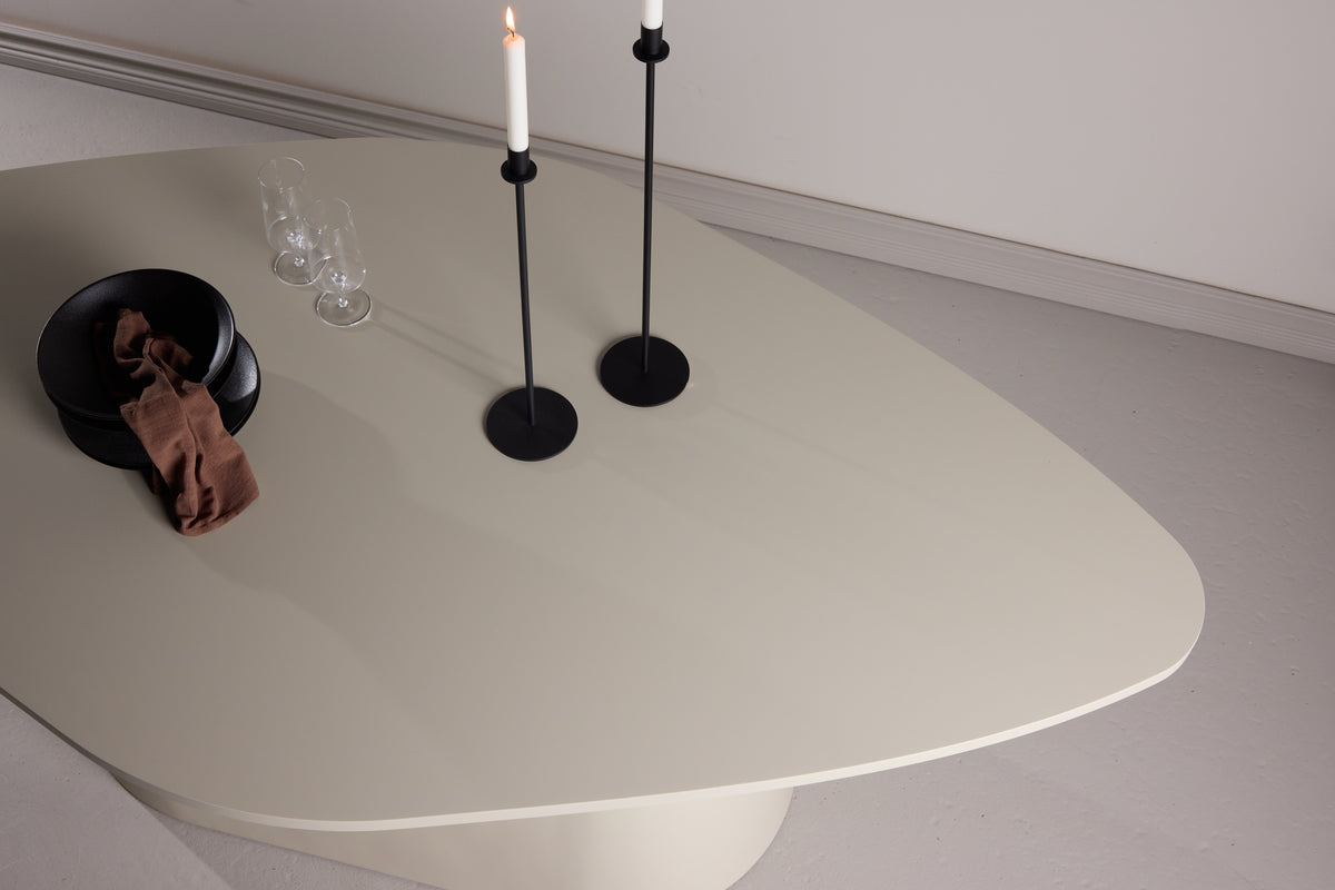 Dining table Solaro – Oval design dining table 210x110 cm in Beige