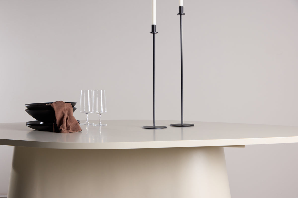 Dining table Solaro – Oval design dining table 210x110 cm in Beige