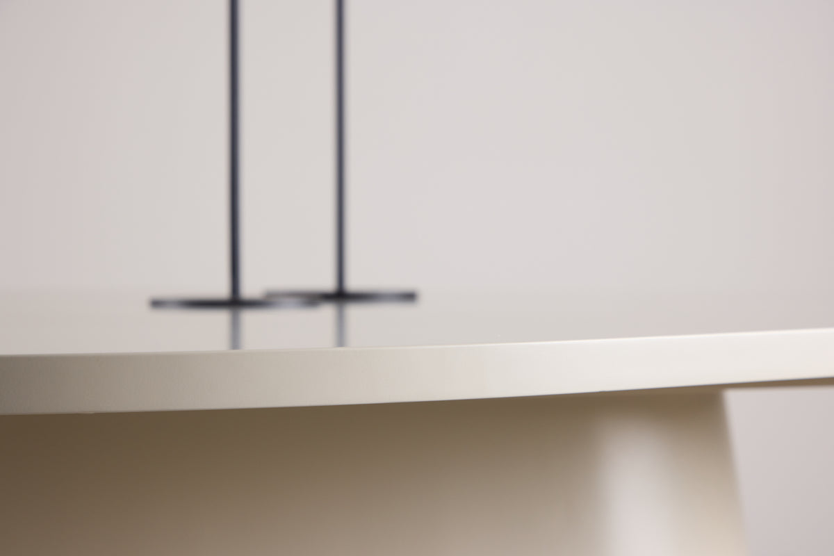 Dining table Solaro – Oval design dining table 210x110 cm in Beige