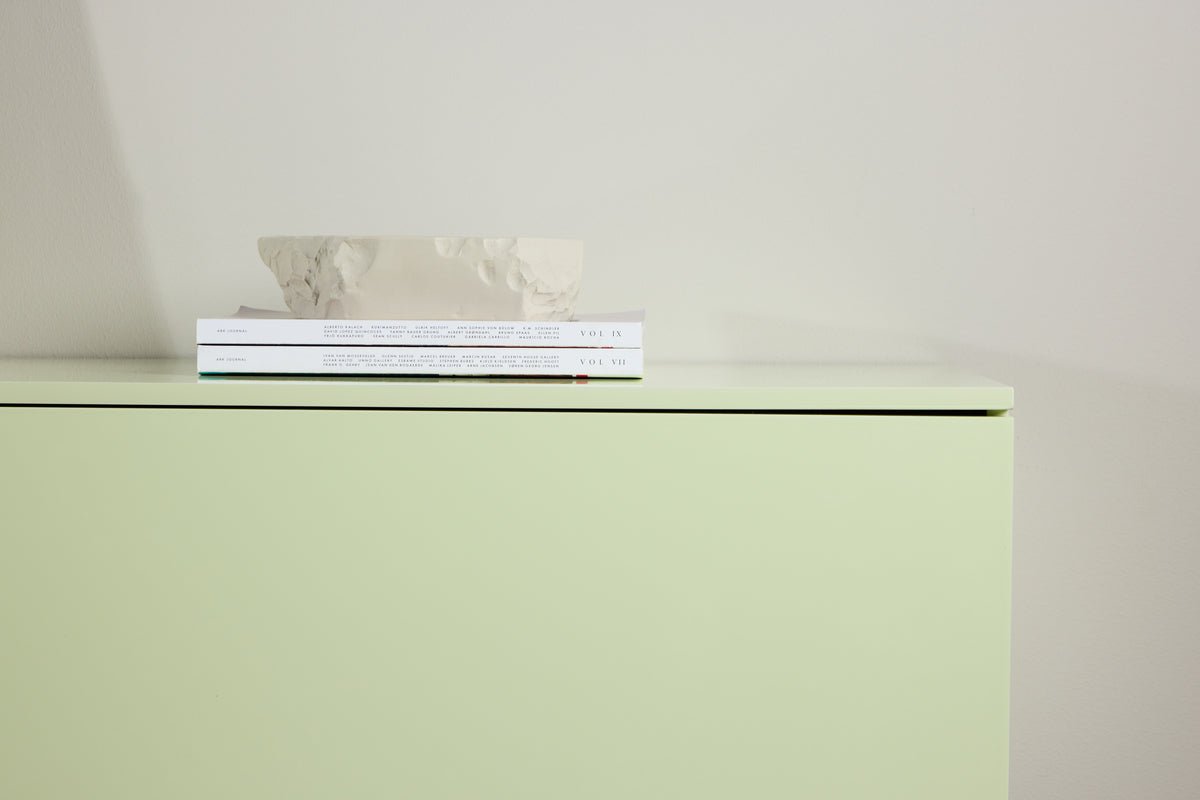 TV lowboard Marivo – Glossy design in fresh Green