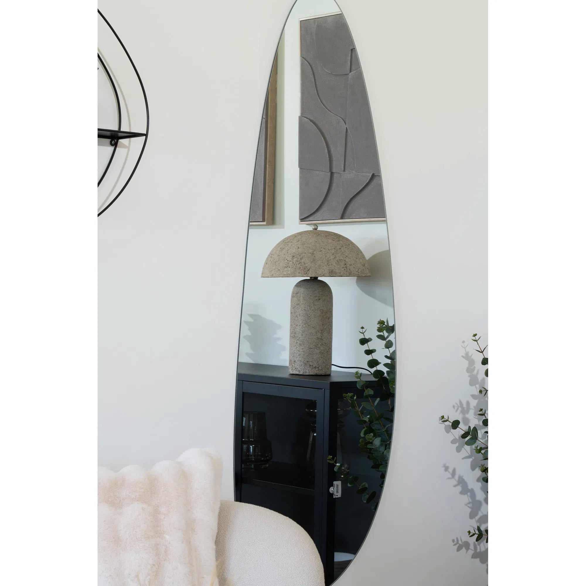 Table lamp "Astley" – Sculptural design in stone look