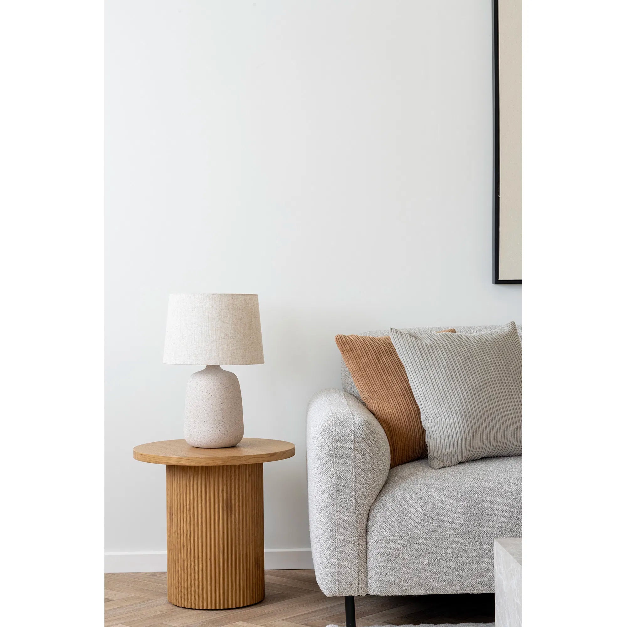 Table lamp "Carmelo" – Sand texture in modern look