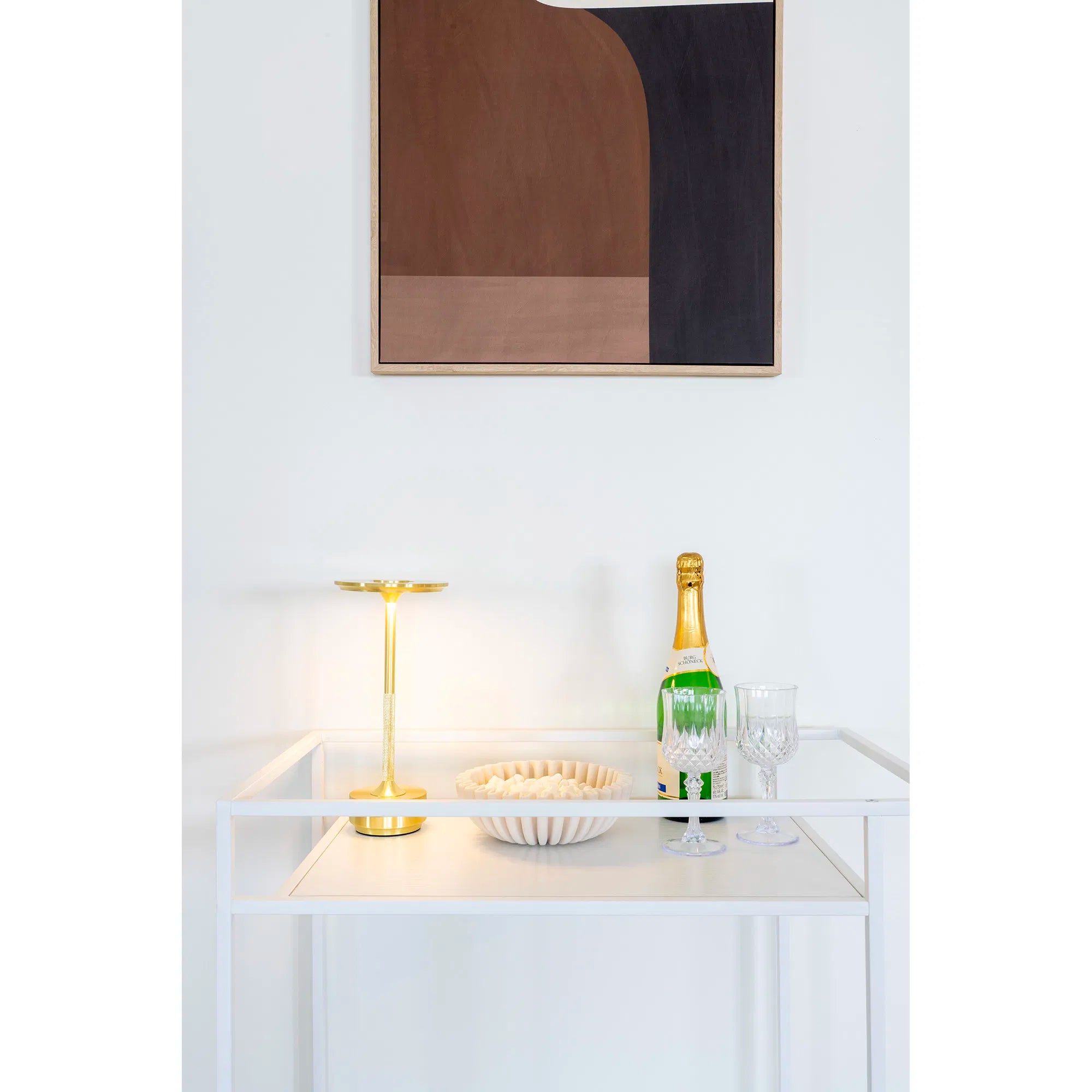 Table lamp "Ardena" – Elegance in Gold, Silver & Black