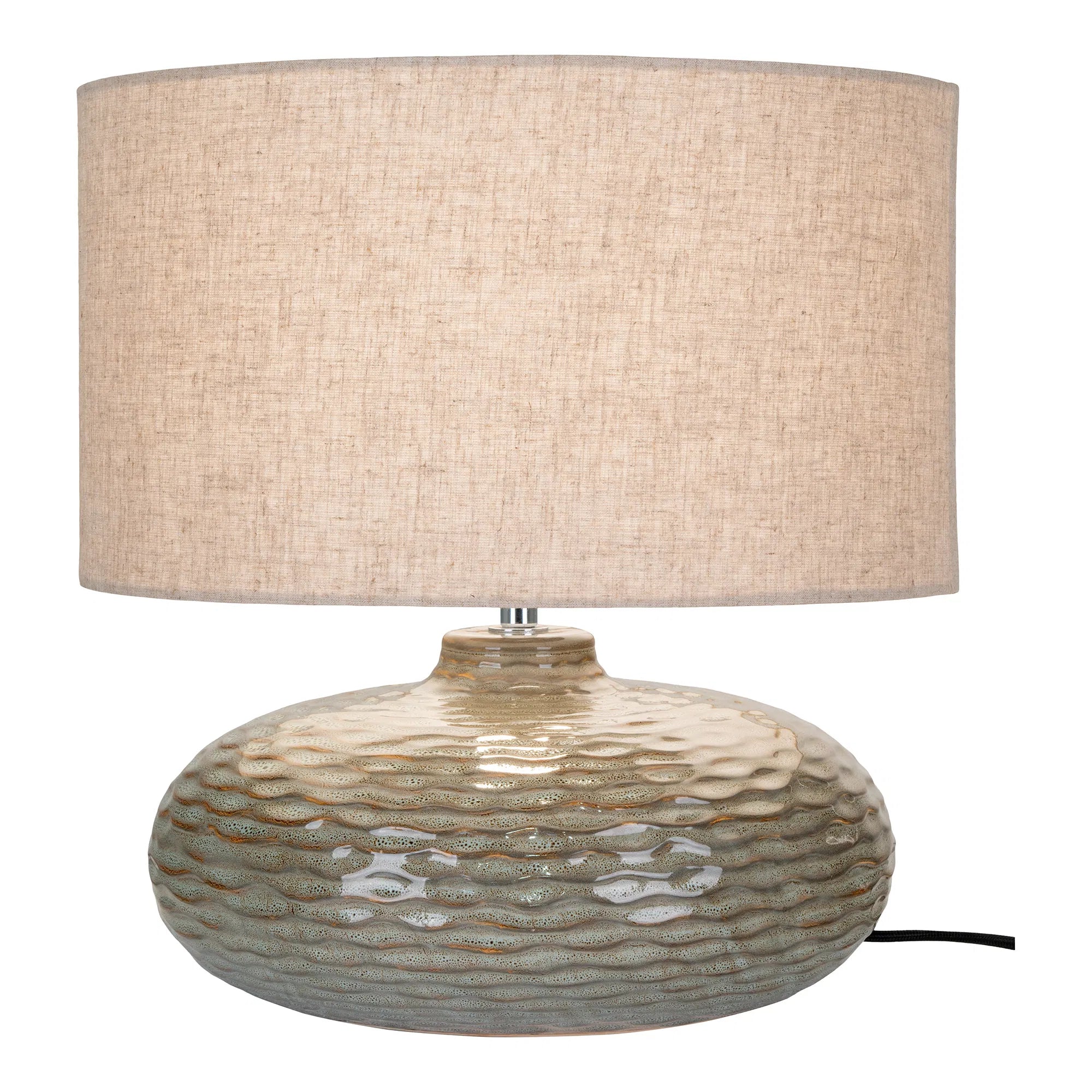 Table lamp "Ferano" – Elegance from ceramic in soft green