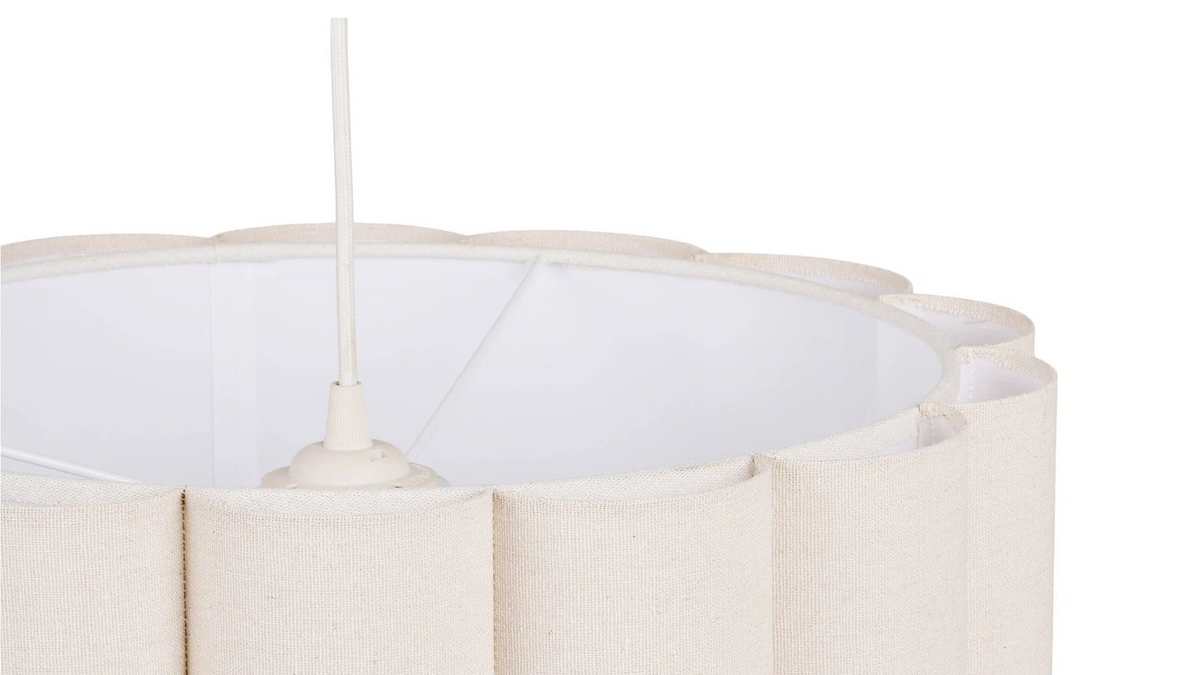 Pendant light Nord - made of steel and linen