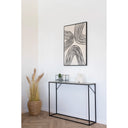 Kerzenhalter Ferro Recta – Metall & Glas in Schwarz