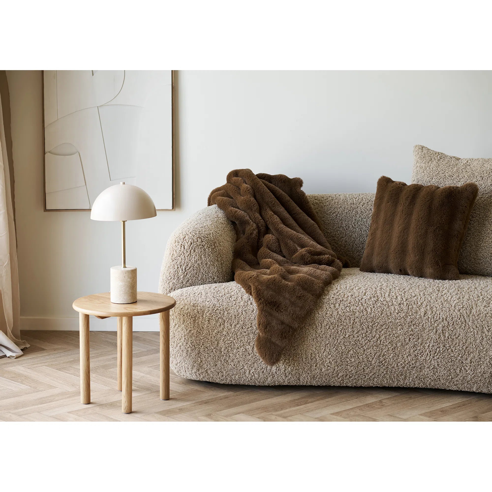 Table lamp "Lucente" – Stylish combination of marble & metal