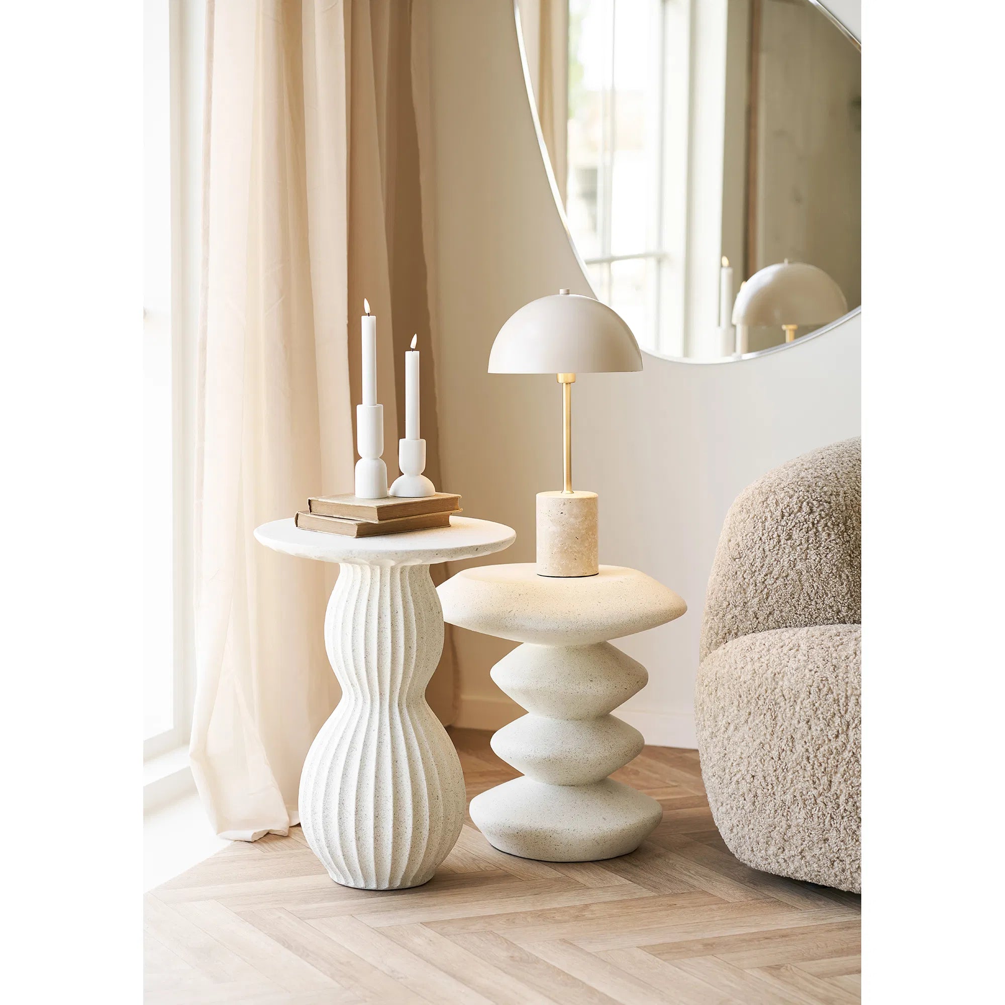 Table lamp "Lucente" – Stylish combination of marble & metal