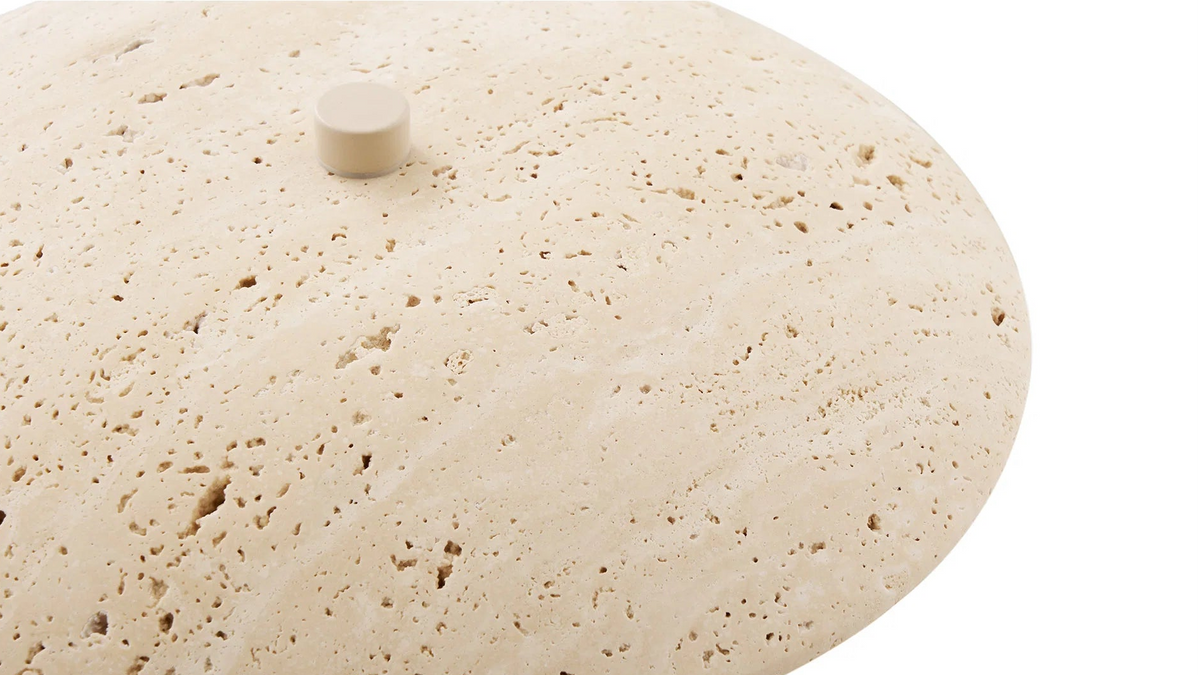 Table lamp Verde - made of high-quality travertine