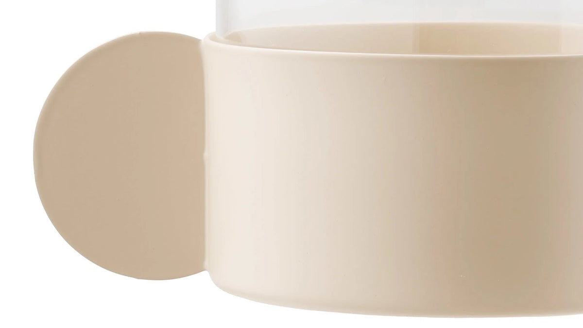 Candle holder Merci - made of glass and metal