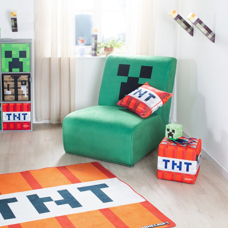 Minecraft swivel chair "Creeper" – with 360° swivel function & padding