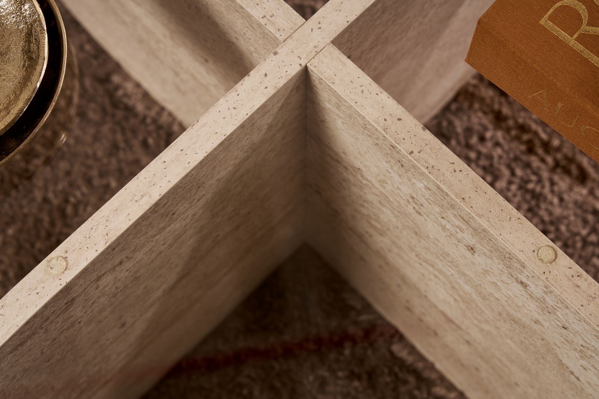 Couchtisch Rovida - mit runder Glasplatte in 2 Varianten