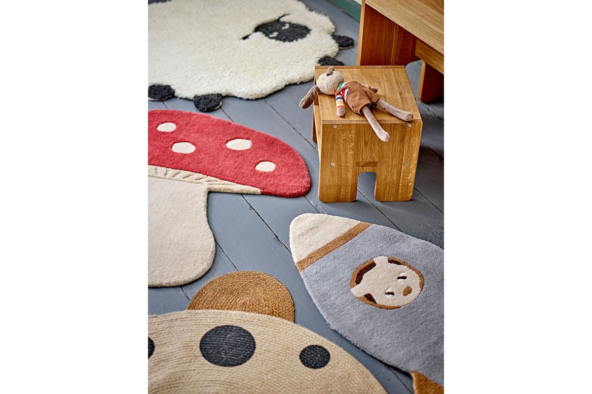 Children's Rug Wolki – made of 100% Wool in Sheep Design