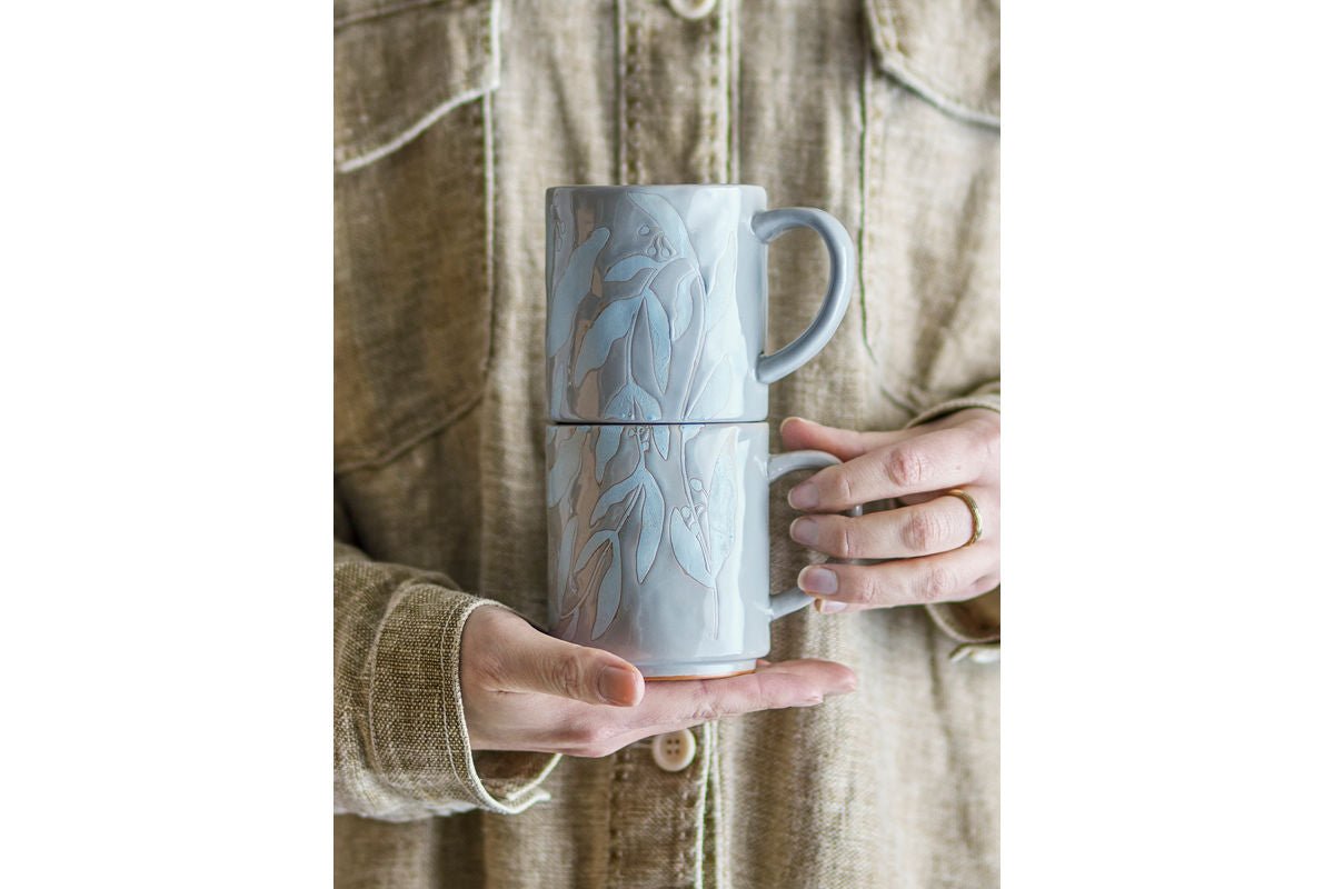 Becher Ceréa - aus Steingut gefertigt / 2er Set