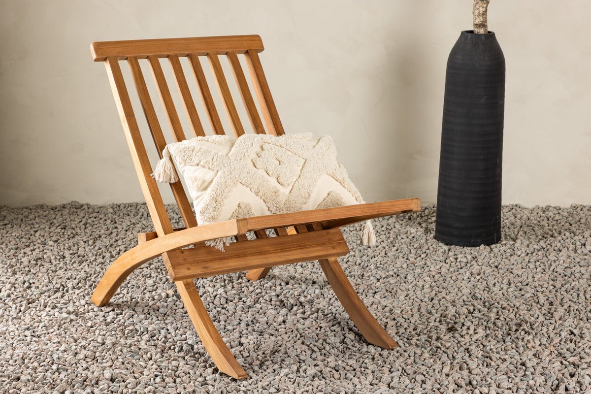 Garden Lounge Chair June - Made of Teak Wood in Natural Look