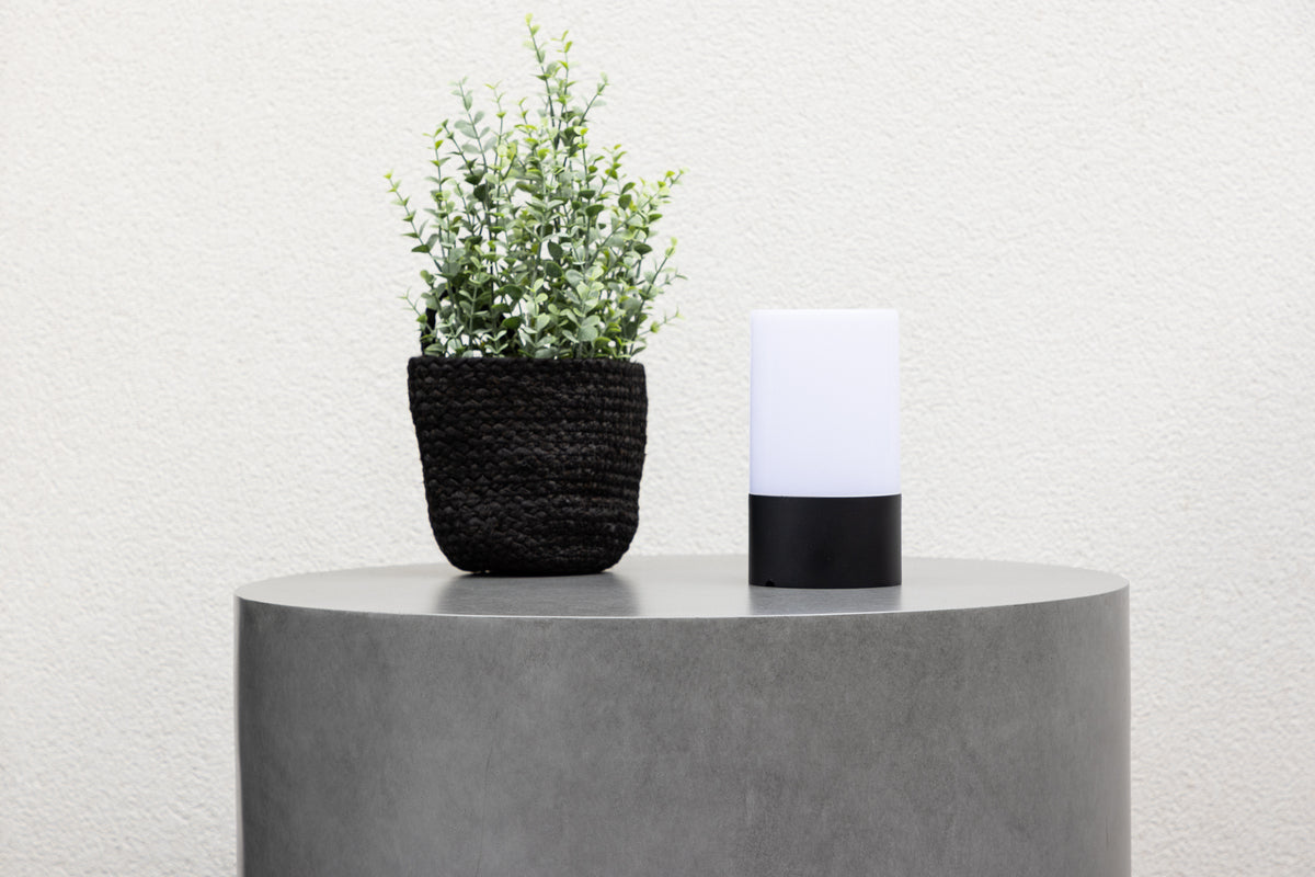 Garden Side Table India - Ø60 made of Aluminum in the Color Gray