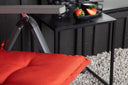 6er Set - Stuhlkissen Philly aus Polyester in Grau, Rot