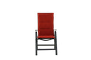 6er Set - Stuhlkissen Philly aus Polyester in Grau, Rot