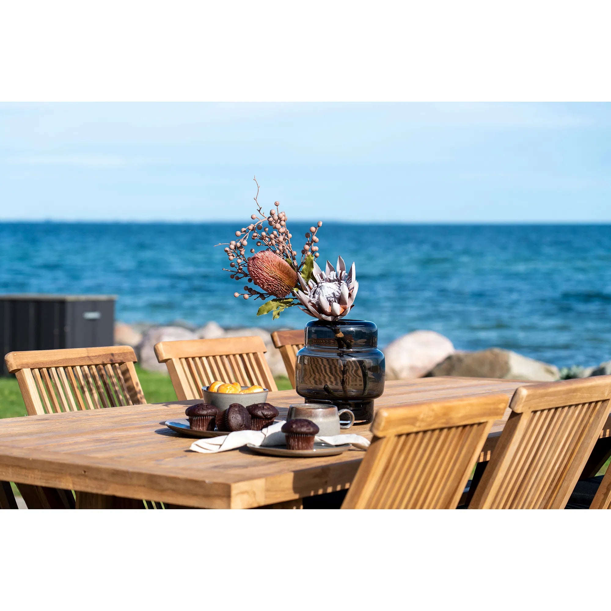 Garden Dining Table Goliath – Teak, 240 × 100 cm