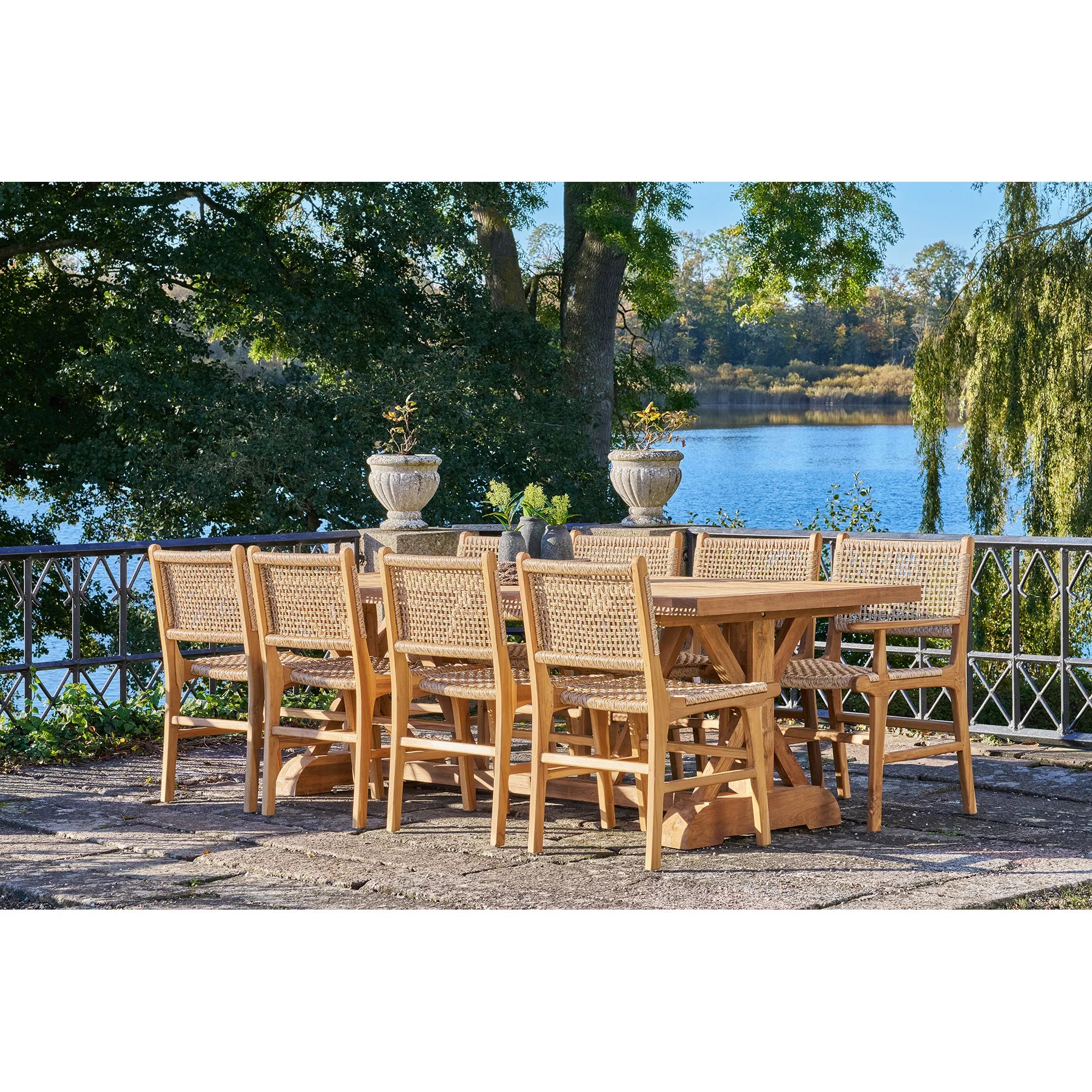 Garden Dining Table Goliath – Teak, 240 × 100 cm