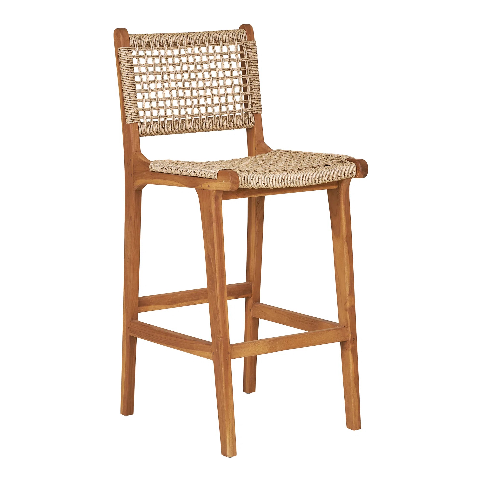 Capri garden bar stool made of teak wood