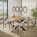 Pendant light Vionara – 4 lights made of arctic black metal in an organic ring shape