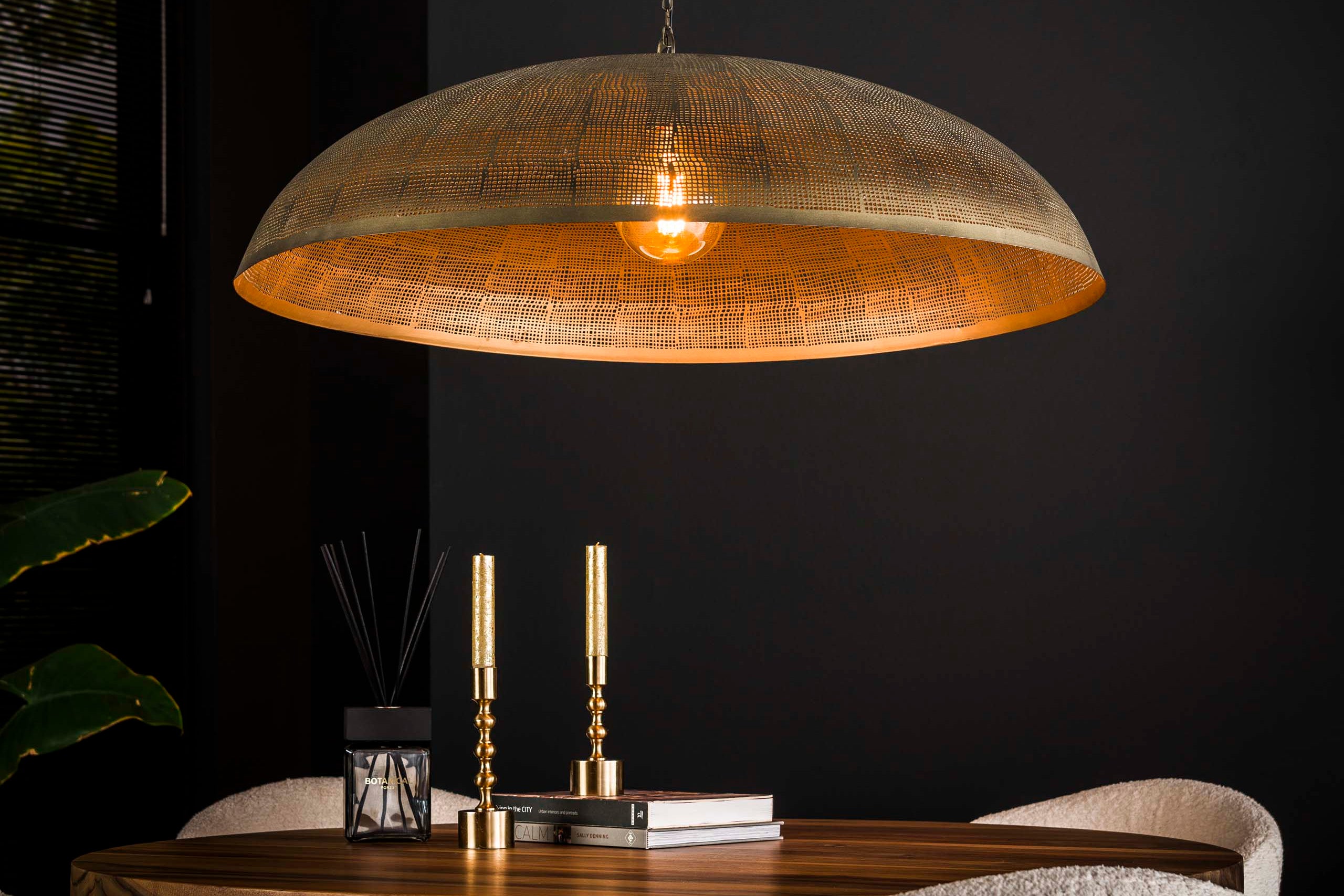 Pendant Light "Helia" – With Antique Bronze Metal Finish