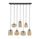 Pendant light Astralis – with handmade glass lampshades