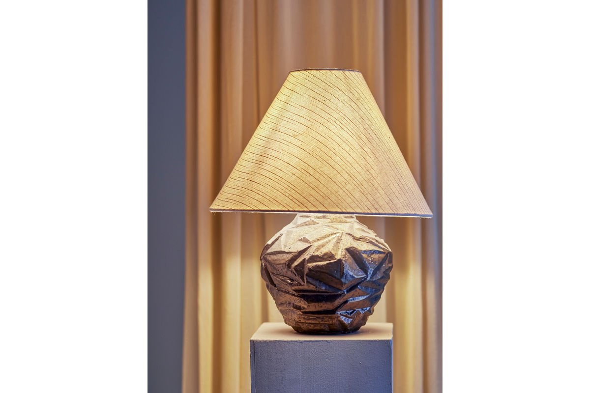 Table Lamp Falt - Brown Stoneware