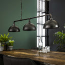 Pendant light Aurina – industrial design with chain suspension and 3 lights