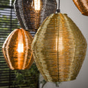 Pendant light Sereno – in the metal color combination black nickel, chrome, brass and copper