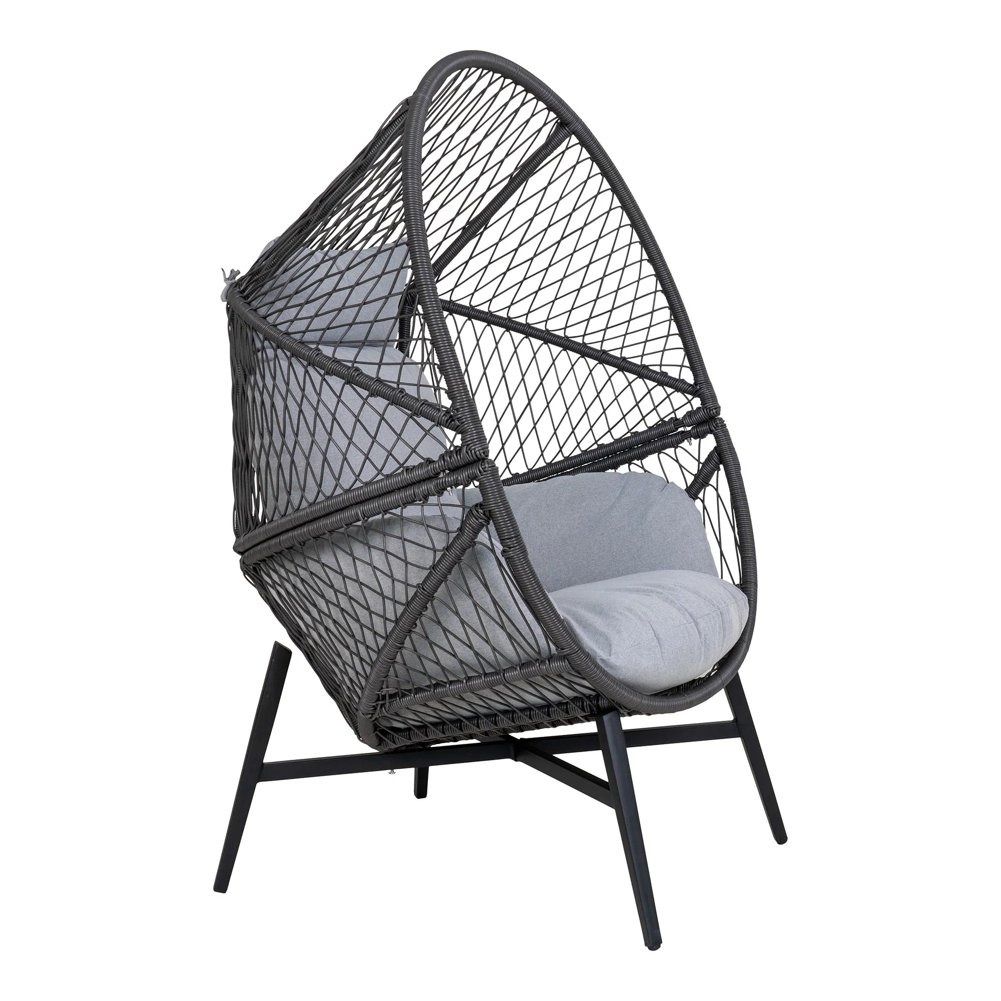 Marano lounge chair made of polyrattan including cushions